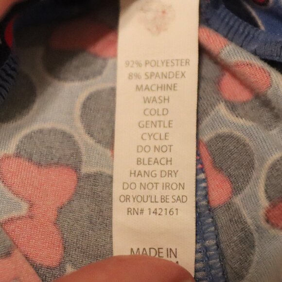 LuLa Roe Minnie Mouse Blue white red leggings casual lounge one size Disney - Picture 11 of 11